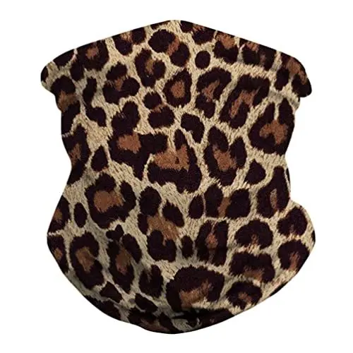 Produktbild: PRETYZOOM Bandana Schlauchschal Sonnenschutz Halstuch Stirnband Kopftuch Nackenschutz Elastiche Schal Sturmhaube Leopard Muster Unisex Sport Camping Radfahren Angeln Wandern Laufen Motorrad im Freien