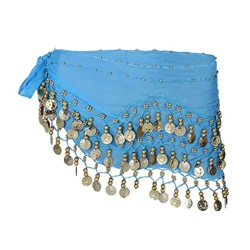 Produktbild: PRETYZOOM Bauchschal Tuch Bauchtanz Renaissance-Accessoires Muenzguertel Huefttuch Bauchtanz-oberteil Tanzkostüm Wahrsagerin Gürtel Bauchtanz Gürtel Bauchrock Münze Kleidungsstücke Damen