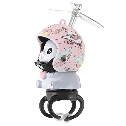 Produktbild: PRETYZOOM Bike Bell Bicycle- Lenker Montieren Katzenpuppe mit Propellerhelm- Fahrraddekorationszubehör