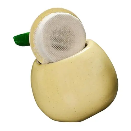 Produktbild: PRETYZOOM Birnen-teedose Kanister Mit Deckel Kaffeedose Bonbonschale Mit Deckel Keksdosen Dekorativ Obstschale Teedosen Halter Für Bonbonschalen Mit -händen Zuckerdose Keramik Beige