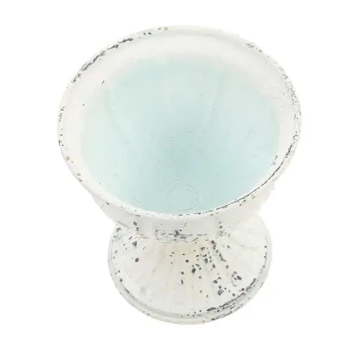 Produktbild: PRETYZOOM Vintage Eisen Blumentopf Für Getrocknete Blumen Retro Stil Metall Urnen Übertopf Wohndekor