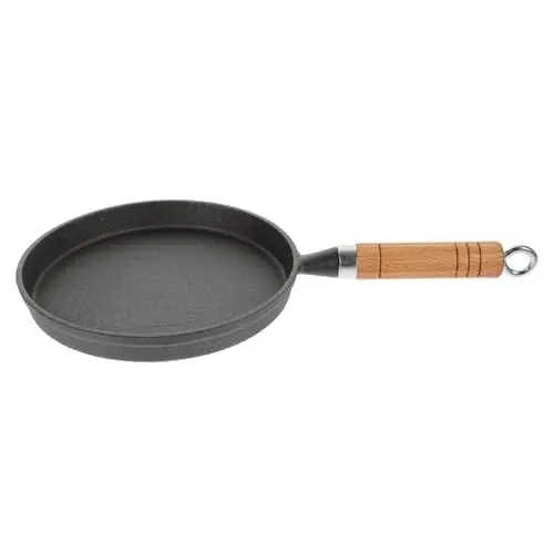 Produktbild: PRETYZOOM Bratpfanne non stick pan antihaft pfanne gusseisen-pfanne omelette pfanne pankek pfanne Pfannkuchen-Grillplatte Steak-Kochpfanne Gusseisenpfannen beschichtete Pfanne hölzern