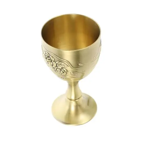 Produktbild: PRETYZOOM Tasse 100ml Bronze Relief Retro Tasse Zinklegierung Gold Großer Becher