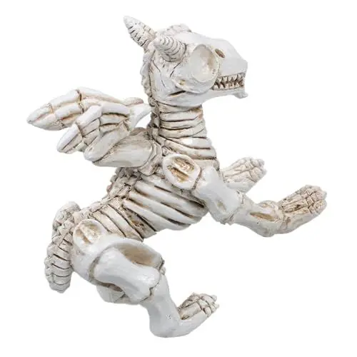 Produktbild: PRETYZOOM Halloween-Dekoration Für Den Außenbereich Gruseliges Hundeskelett Statue Aus Kunstharz Halloween-hofdekoration Horror-Skelett-hundefigur