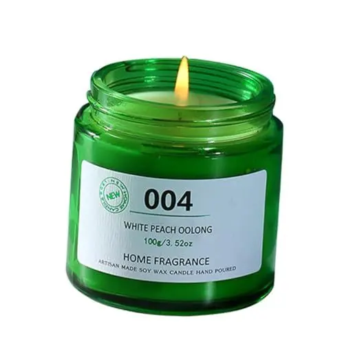 Produktbild: PRETYZOOM Duftkerzen Spa- -Kerzen duftendes Teelicht Aromakerze für Zuhause Spa-Kerzen weihnachts präsente Aromatherapie-Kerze Duftkerze selber machen pflanzliches Wachs Green