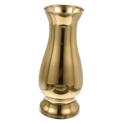Produktbild: PRETYZOOM Edelstahlvase Bürodekoration Blumenvase vase mit einem stiel hohe Vasen für den Boden Esstisch Mittelstücke goldene Tischdeko Lufttopf goldene Knospenvase hohe Füße Metall Pflanzer