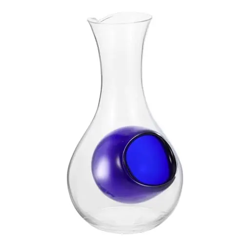 Produktbild: PRETYZOOM Elegante Ice Pocket Weinkaraffe Japanische Kalte Sake Glasflasche für Stilvolles Servieren