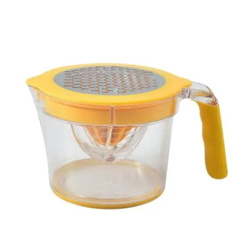 Produktbild: PRETYZOOM Entsafter manuelle saftpresse hand saftpresse - Gelbe Saftpresse - Fruchtpresse Fruchtsaftpresse manuelle Fruchtpresse praktische Zitruspresse Orangenpresse Rostfreier Stahl Yellow