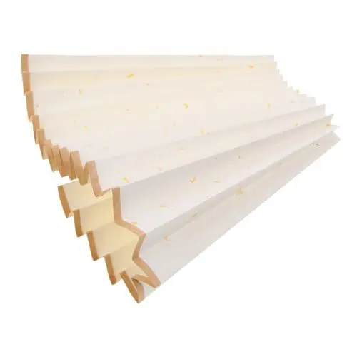 Produktbild: PRETYZOOM Faltfächer Aus Papier Faltbare Fächermaterialien Blanker Fächer Für Bastelprojekte