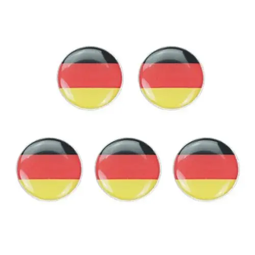 Produktbild: PRETYZOOM Flagge Brosche Pins Nationalflagge Anstecker Zinklegierung 5 Stück Deutschland Anstecknadel Brosche für Rucksäcke Hut Krawatte Kragen Kleid Kleidung Zubehör Party Geschenkidee