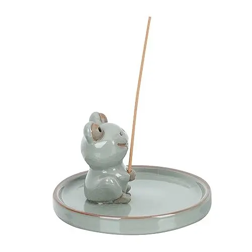 Produktbild: PRETYZOOM Frosch-Weihrauch- Living Room Decoration wohnzimmerdeko fleab Räucherstäbchenhalter Figur Froschskulptur duftstäbchen Räucherstäbchenhalter aus Keramik Büro-Desktop-Schmuck