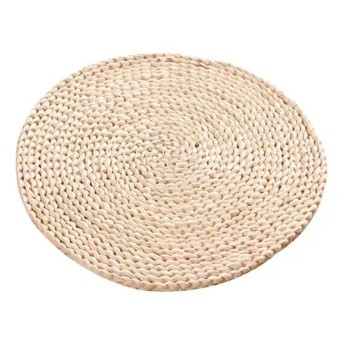 Produktbild: PRETYZOOM Futon-Kissen geflochten gewebten Matte Bodenkissen Stuhlkissen Yoga-Meditationskissen Yoga-Meditationsunterlage handweben Bettwäsche Kopfkissen Teppich Maisschale