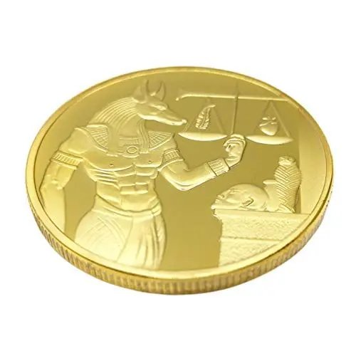 Produktbild: PRETYZOOM Gold Gedenkmünze Anubis Münze Alten Ägypten Münze Kunstsammlung Münze Dekorative Münze Souvenir Geschenk Sammlerstück Spielzeug