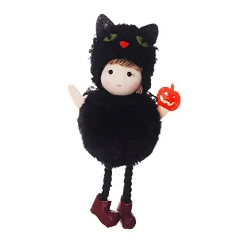 Produktbild: PRETYZOOM Halloween-Dekoration Stofftier-Spielzeugpuppe süße Plüschpuppe gefülltes Faultier Plüschtier Flauschiges Fell Halloween Pumpkin halloweenkürbis Puppenschmuck Puppe für Halloween
