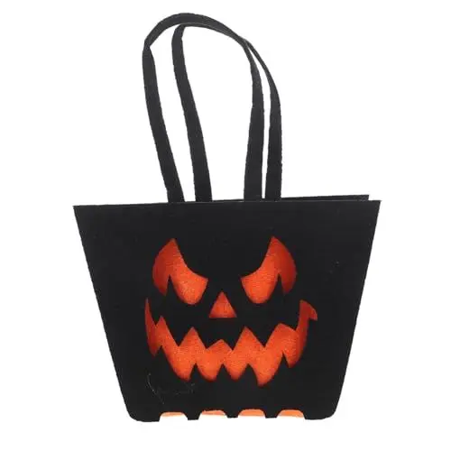 Produktbild: PRETYZOOM Halloween-beutel für Süßigkeiten Filz Kürbis-süßigkeiten-verpackungstasche Mehrzweck-leckereitasche Festlicher Leckerli-