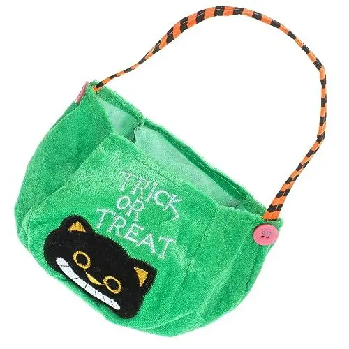 Produktbild: PRETYZOOM Halloween- Tasche Halloween-partygeschenke Halloween-einkaufstasche Kürbis-süßigkeiten-tasche Halloween-leckereienbeutel Halloween-leckerli-tasche Goodie-bags Green Stoff