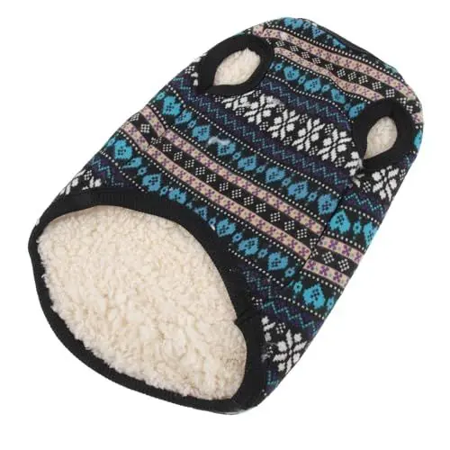 Produktbild: PRETYZOOM Haustier Hund Pullover Katzen-Weihnachtspullover Hund Warmer Mantel Warmer Hundemantel Urlaub Haustier Pullover Tanktop Mit Hohem Halsausschnitt Kapuzenweste Garn Kleidung Winter