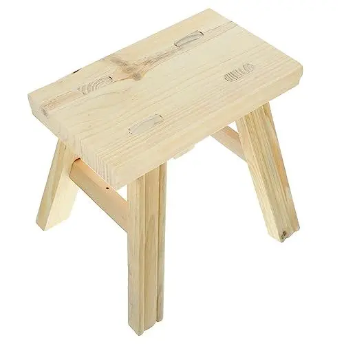 Produktbild: PRETYZOOM Home Essential Holzhocker für Jungen und Mädchen Kleiner Tritthocker Kindergartenhocker Qualität und Im Auge