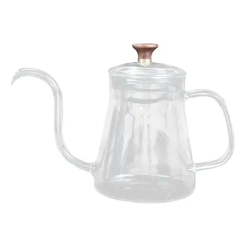 Produktbild: PRETYZOOM Kaffeekanne Mit Ausguss – Handtropfkessel Perfekt Für Cold Brew Filterkaffee Und Kaffee