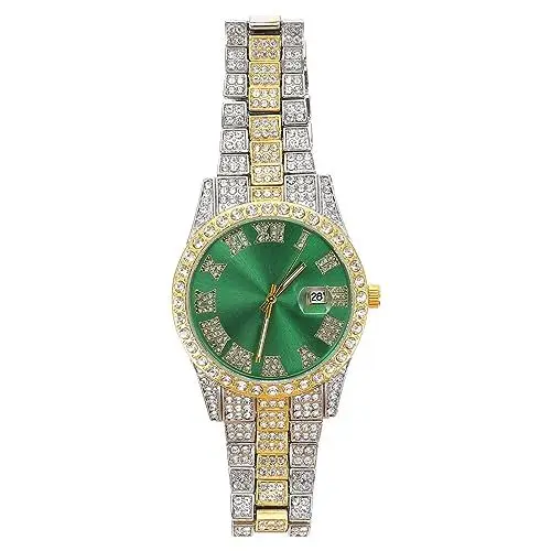 Produktbild: PRETYZOOM Herren-armbanduhr mit Großem Zifferblatt und Chronograph Modische Quarz-armbanduhren für Männer