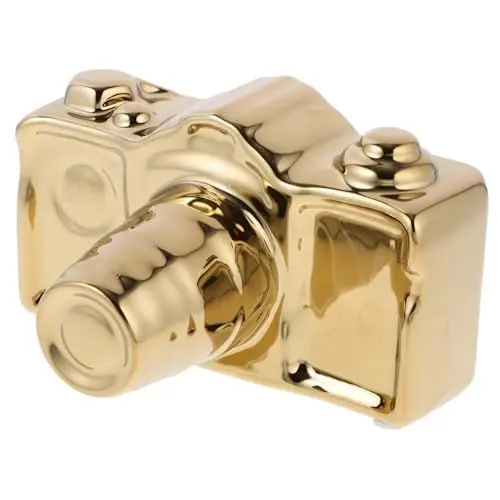 Produktbild: PRETYZOOM Goldene Wohnzimmerdekoration – Keramik-Kamera-Ornament – ​​heimornament Für Tisch Und Dekoratives Handwerk