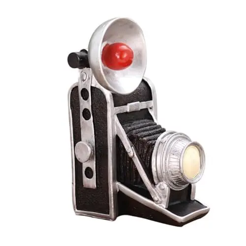 Produktbild: PRETYZOOM Vintage Kamera Resin Desktop Ornament Für Bar Und Schaufensterdekoration Als Fotografie Requisite Oder Stilvolles