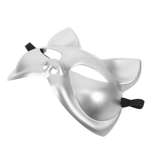 Produktbild: PRETYZOOM Katzen Gesichtsmaske Karnevalsmaske Katzenkostüm Cosplay Maske Realistische Maske Halloween Maske Maskerade Ball Maske Fuchs Kostüm Maske Maskerade Party Maske Masken Für