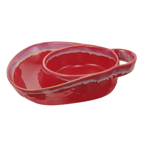 Produktbild: PRETYZOOM Elegantes Keramik-frühstücks-suppenschüssel-set Snack-servierplatte Tablett Für Gegrilltes Vielseitiges Picknick-zubehör Rotwein Mikrowellen-/spülmaschinenfest