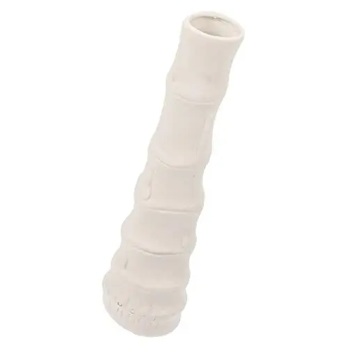 Produktbild: PRETYZOOM Keramikvase Weithalsvase Vasendekoration Blumenvase Blumendekor Vasendekor Für Den Haushalt Einfach Geformte Vase Künstlerische Einfache Vase Zylindervasen Bodenvasen Weiß