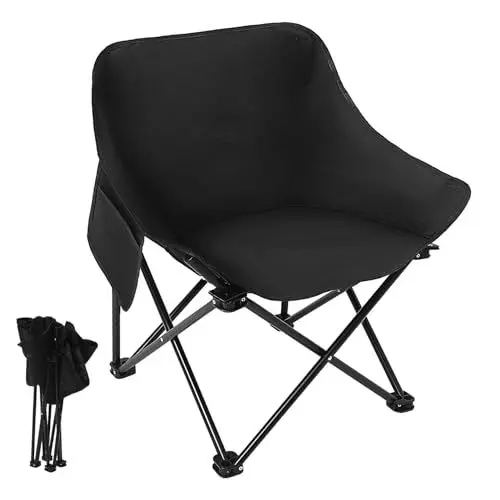 Produktbild: PRETYZOOM Klappbare Gartenliege Klappstuhl Für Den Außenbereich Campingstuhl Mit Verstellbarem Fußteil Hoher Rückenlehne Und Praktischem Packmaß Ideal Für Garten Strand Und Camping Klappbar Und Leicht