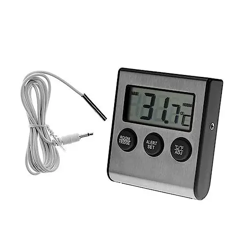 Produktbild: PRETYZOOM Kühlschrank-alarmthermometer Digitales Thermometer Kühlschranktemperaturmessgeräte Küchenbedarf Innenthermometer