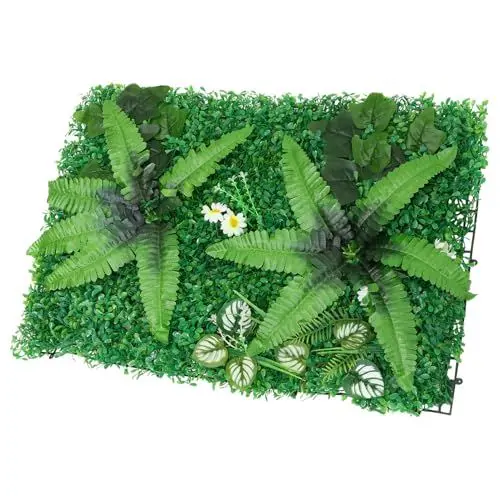 Produktbild: PRETYZOOM Künstliche Hecke Pflanze Zaun für Outdoor Gras Grün Hintergrund Vielseitig Verwenden