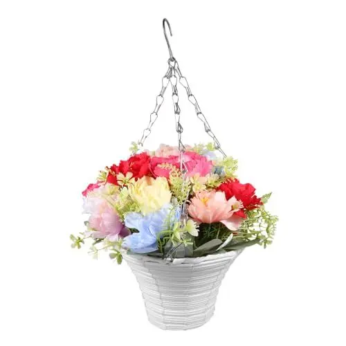 Produktbild: PRETYZOOM Hängende Kunstblumen Dekorative Arrangements Für Garten Und Zuhause Für Innen Und Außenbereiche Und