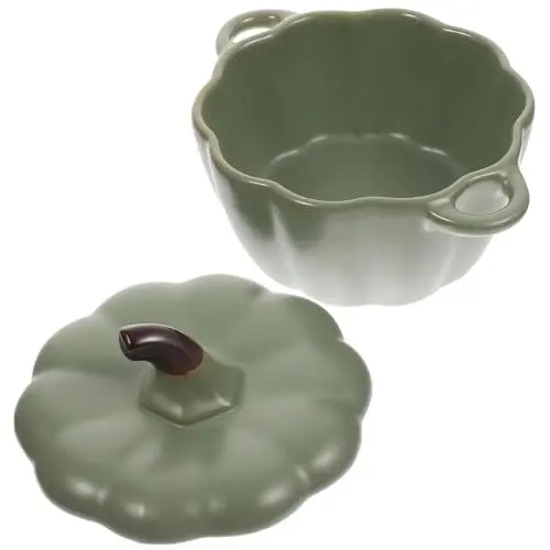 Produktbild: PRETYZOOM Kürbis-Dessert-Schalen zarte Suppenschüssel Halloween-Suppenschüssel Kürbis Cocotte Gewürzschüssel pudding schalen nachtisch schälchen Kürbisschale aus Keramik Kürbis-
