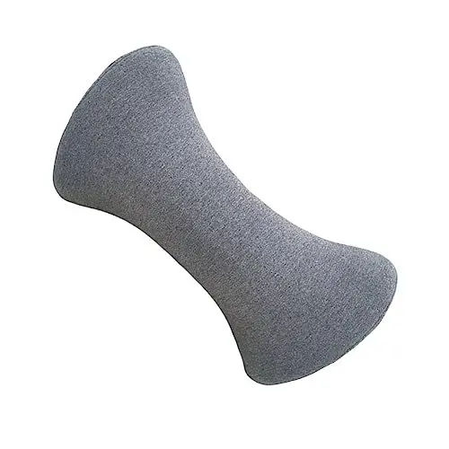 Produktbild: PRETYZOOM Lumbar Support Pillow Ergonomisches Rückenkissen Memory-Schaum Für Schwangere Und Rückenschmerzen Atmungsaktiv Für Schlafpositionen Tiefgrau