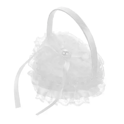 Produktbild: PRETYZOOM Liebesringkissen Hochzeitskissen Für Zeremonie Ringhalter Mit Kissen Halter Für Hochzeitszeremonie Halter Für Eheringkissen Ringkissen Für Hochzeitsfeier Garn·· Plastikbox··