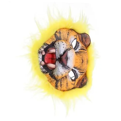 Produktbild: PRETYZOOM Tigermaske Für Erwachsene Halloween-kostüme Tier-Cosplay-Requisiten Realistischer 3D-Effekt