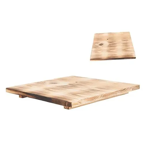 Produktbild: PRETYZOOM Schüsselmatte Aus Holz Und Stein Multifunktionaler Topflappen Wärmeisolierter Topflappen Dekorative Tischmatte