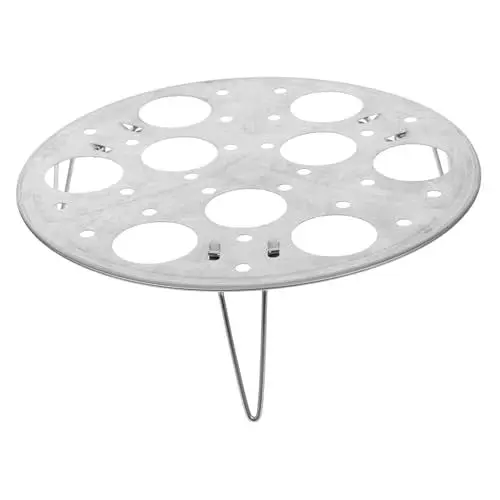 Produktbild: PRETYZOOM Multifunktions Eierdampfer 304, 9-Loch Dampfgarer für Eier Stabiler Eierhalter Wiederverwendbares Dampftablett für Küche und Restaurant