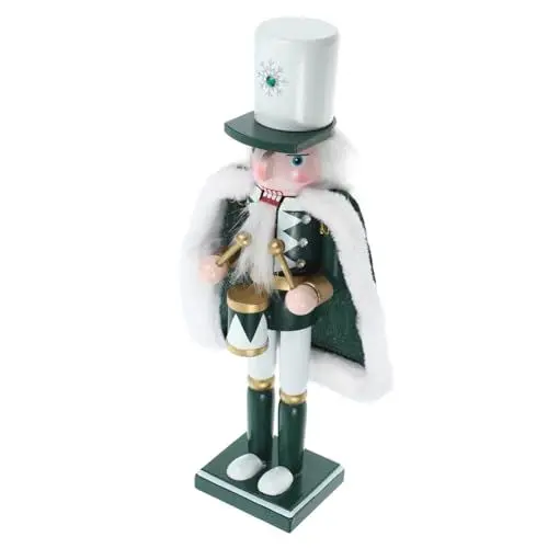 Produktbild: PRETYZOOM Einzigartige Weihnachts-nussknacker-Figur Aus Holz Soldat-umhang Tischdekoration für Besondere Anlässe