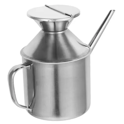 Produktbild: PRETYZOOM Ölkanne edelstahlbehälter edelstahlkanne sossentopf saucepans Sojasauce Behälter Pumpe Netz Bausatz Espresso Ölkrug Fritteuse Behälter für Sojasauce Küchenbehälter Rostfreier Stahl