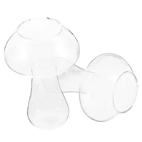 Produktbild: PRETYZOOM 2 Stücke Cocktail Gläser Kreative Pilz Becher Chic Stilvolle Trinken Glas