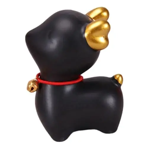 Produktbild: PRETYZOOM Porzellanfigur Ornament Keramik-tierdekoration Für Schreibtisch Heimdekoration Exquisit Verarbeitet Stabiles Flaches Bodendesign Leicht Zu Reinigen