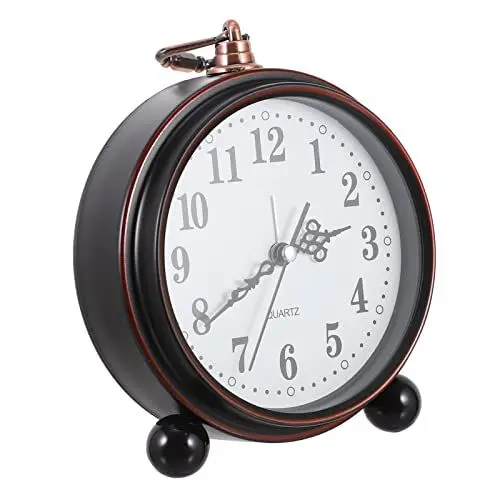 Produktbild: PRETYZOOM Retro-weckuhr – Leiser Wecker Mit Präziser Zeiteinstellung Für Die Schlafzimmerdekoration