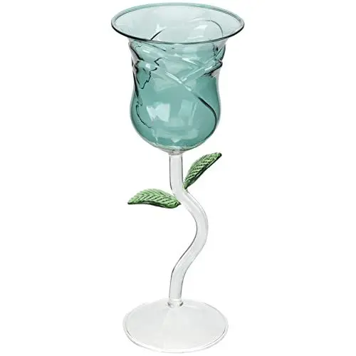 Produktbild: PRETYZOOM Rosé Weinglas Gläser Zur Weinverkostung Schillernde Weingläser Weinglas in Blumenform Cocktailbecher -weinkelch Rose Gläser Wein Rosengläser Empfindlich Margarita Fräulein
