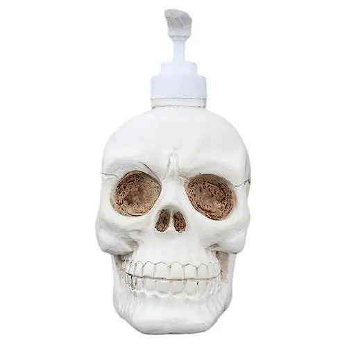 Produktbild: PRETYZOOM Skelett Seifenhalter Schädel-Lotion-Spender Badezimmerseifenspender Kosmetikbehälter Nachfüllbare Handseifenflasche Shampoo-Lotion-Flasche Totenkopf-dekor Haushalt Statue Reisen