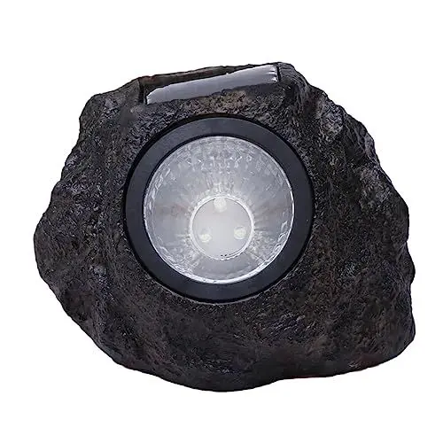 Produktbild: PRETYZOOM Garten Solar Lichter Outdoor Solar Lampe Pathway 3leds Imitation Stein Lampe Für Landschaft