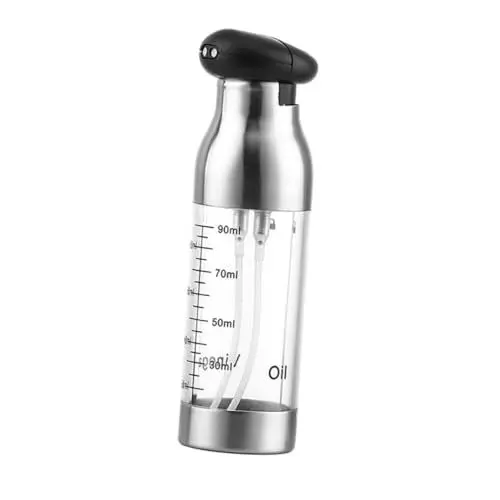 Produktbild: PRETYZOOM Sprühöltopf Sprühgerät Aus Edelstahl 304 Tankwagen Lecythus Sprite Essig Oliven Speiseöl Sprühflasche Glasfritteuse Sprühflasche Pc-Flaschenkörper