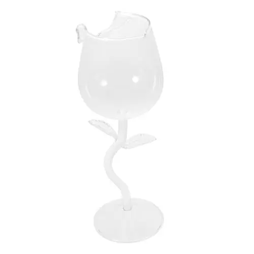 Produktbild: PRETYZOOM Terrarien Weinglas Weinbecher Whisky-gläser Saftbecher Rosenblütengläser Martini-gläser Kristall Trinkbecher Farbiges Glas Glas Blumen-trinkgeschirr Mädchen Hohe Füße Tassen