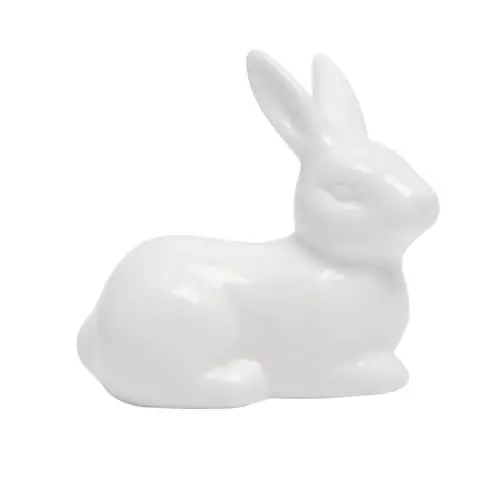 Produktbild: PRETYZOOM Einzigartige Mini Hasen Tier Ornamente Keramik Handwerk Decor Desktop Dekoration Hause Schmuck